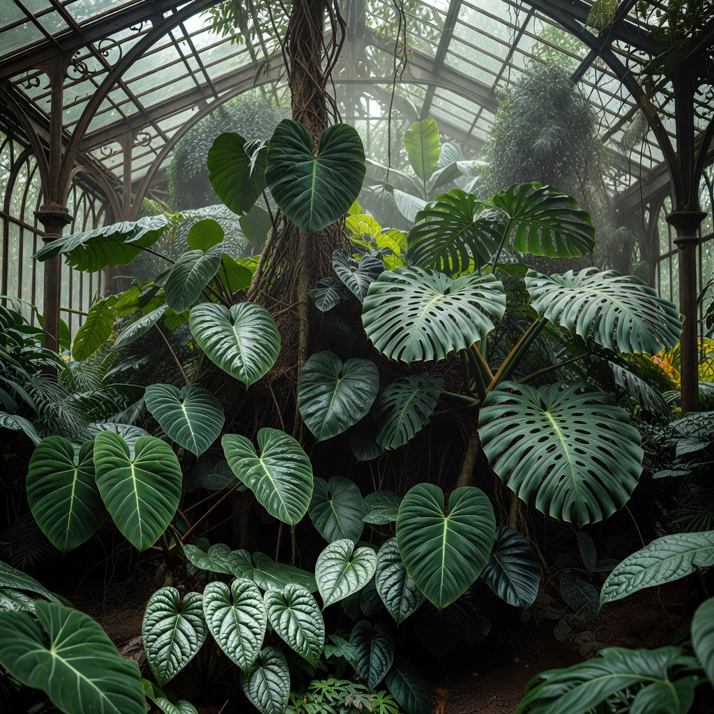 Aroid conservatory setting