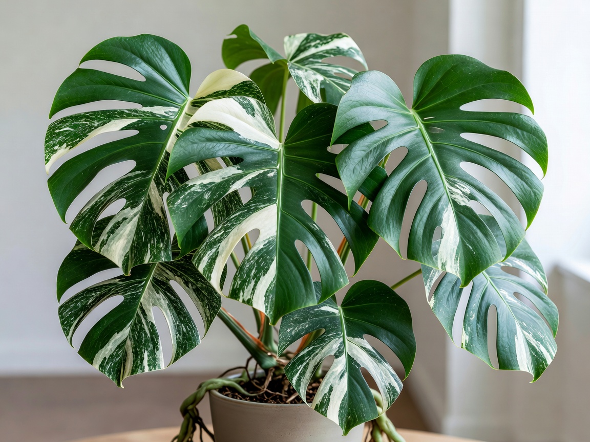 Monstera Deliciosa Albo Main View