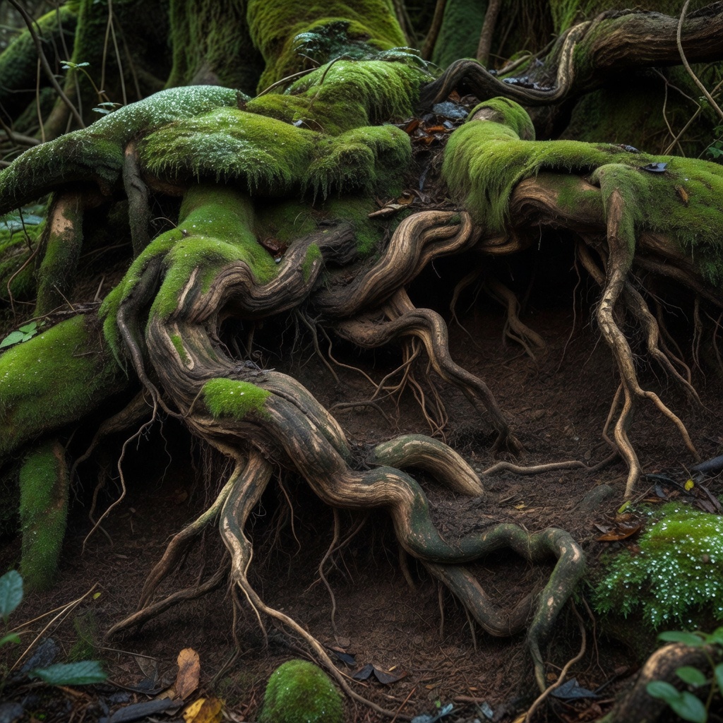 Root systems and moss support